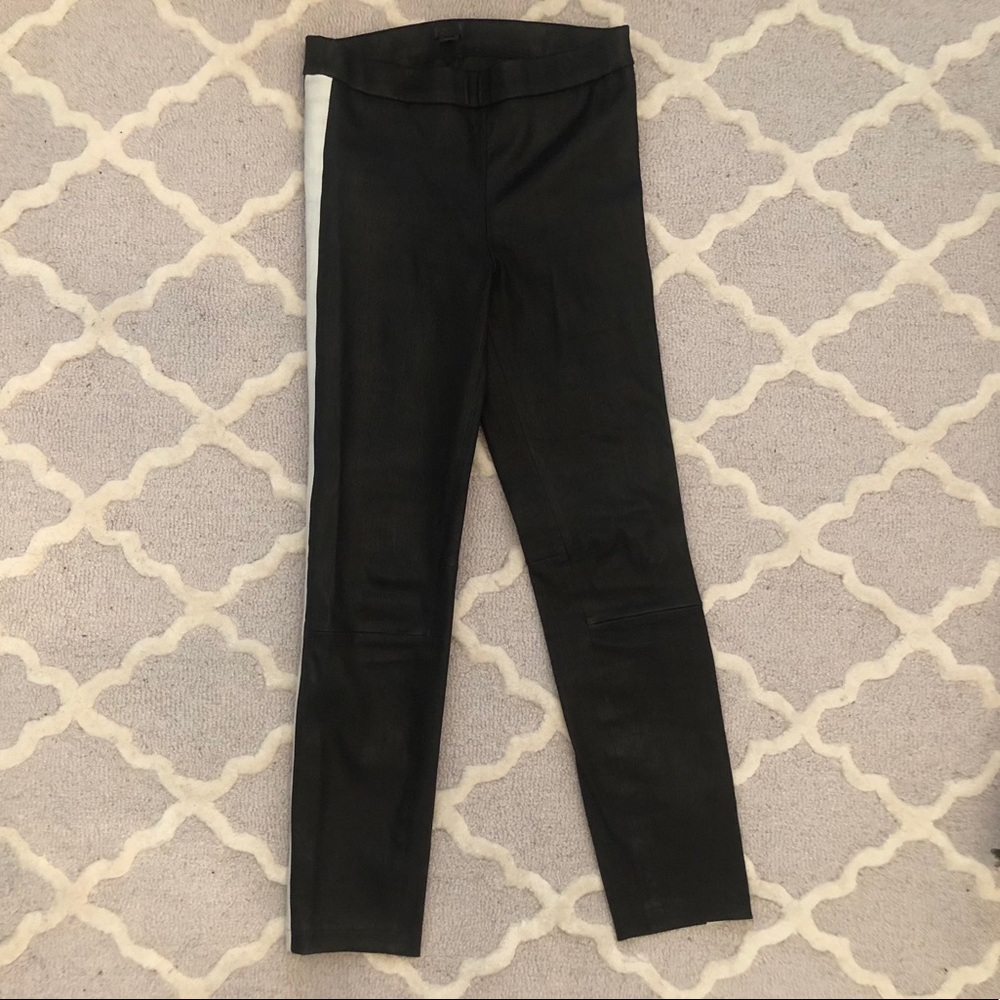 J. Crew Collection leather leggings